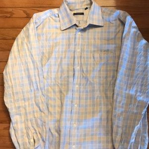 Burberry Men’s Collared Shirt, Size 17 L